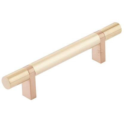 Emtek - Select Bar Cabinet Pull 4 Inch C-C, Rectangular Bar Stem, Smooth Bar