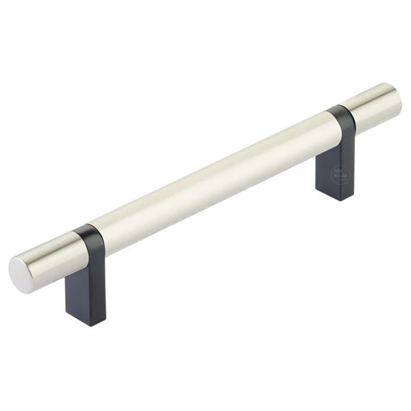 Emtek - Select Bar Cabinet Pull 5 Inch C-C,  Rectangular Bar Stem, Smooth Bar