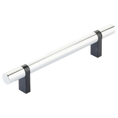 Emtek - Select Bar Cabinet Pull 5 Inch C-C,  Rectangular Bar Stem, Smooth Bar