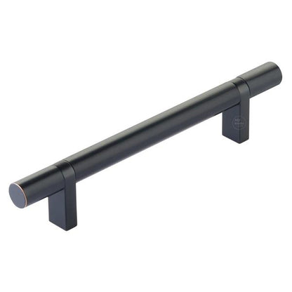 Emtek - Select Bar Cabinet Pull 5 Inch C-C,  Rectangular Bar Stem, Smooth Bar
