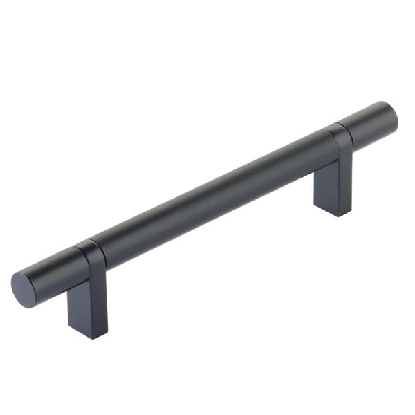 Emtek - Select Bar Cabinet Pull 5 Inch C-C,  Rectangular Bar Stem, Smooth Bar