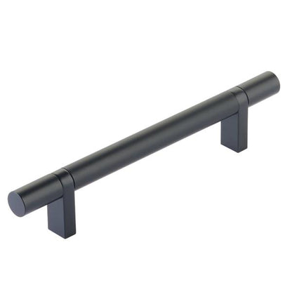 Emtek - Select Bar Cabinet Pull 5 Inch C-C,  Rectangular Bar Stem, Smooth Bar