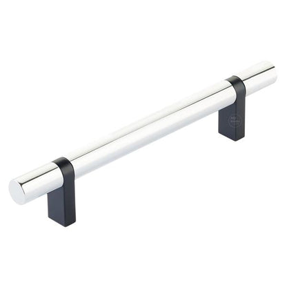 Emtek - Select Bar Cabinet Pull 5 Inch C-C,  Rectangular Bar Stem, Smooth Bar