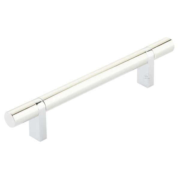 Emtek - Select Bar Cabinet Pull 5 Inch C-C,  Rectangular Bar Stem, Smooth Bar