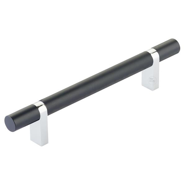 Emtek - Select Bar Cabinet Pull 5 Inch C-C,  Rectangular Bar Stem, Smooth Bar