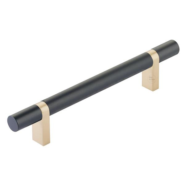 Emtek - Select Bar Cabinet Pull 5 Inch C-C,  Rectangular Bar Stem, Smooth Bar