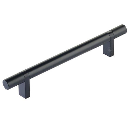 Emtek - Select Bar Cabinet Pull 6 Inch C-C,  Rectangular Bar Stem, Smooth Bar