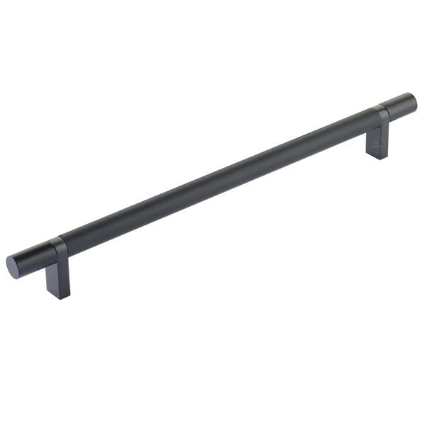 Emtek - Select Bar Cabinet Pull 10 Inch C-C, Rectangular Bar Stem, Smooth Bar
