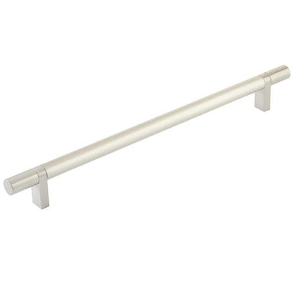 Emtek - Select Bar Cabinet Pull 10 Inch C-C, Rectangular Bar Stem, Smooth Bar