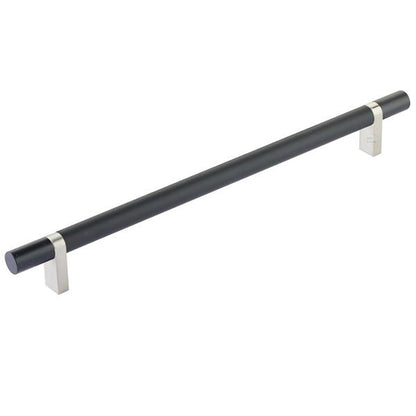 Emtek - Select Bar Cabinet Pull 10 Inch C-C, Rectangular Bar Stem, Smooth Bar