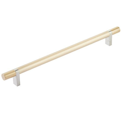 Emtek - Select Bar Cabinet Pull 10 Inch C-C, Rectangular Bar Stem, Smooth Bar