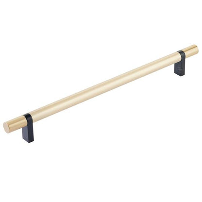 Emtek - Select Bar Cabinet Pull 10 Inch C-C, Rectangular Bar Stem, Smooth Bar