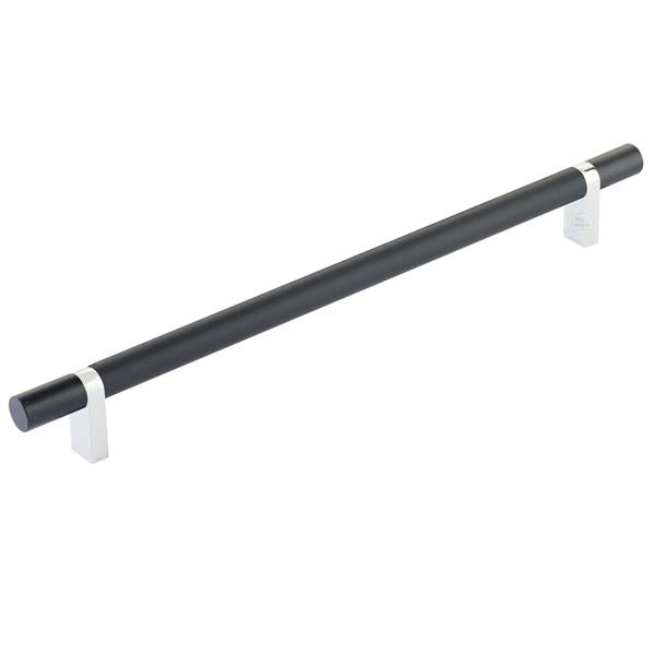 Emtek - Select Bar Cabinet Pull 10 Inch C-C, Rectangular Bar Stem, Smooth Bar