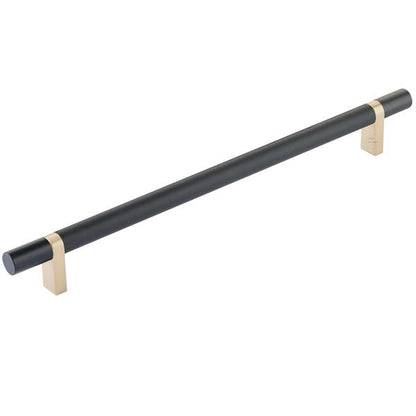 Emtek - Select Bar Cabinet Pull 10 Inch C-C, Rectangular Bar Stem, Smooth Bar