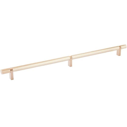 Emtek - Select Bar Cabinet Pull 16 Inch C-C, Rectangular Bar Stem, Smooth Bar