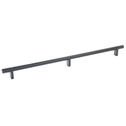 Emtek - Select Bar Cabinet Pull 16 Inch C-C, Rectangular Bar Stem, Smooth Bar