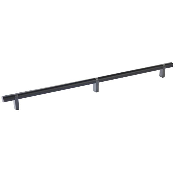 Emtek - Select Bar Cabinet Pull 16 Inch C-C, Rectangular Bar Stem, Smooth Bar