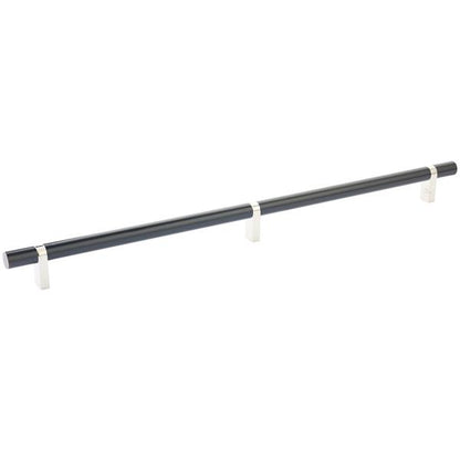 Emtek - Select Bar Cabinet Pull 16 Inch C-C, Rectangular Bar Stem, Smooth Bar