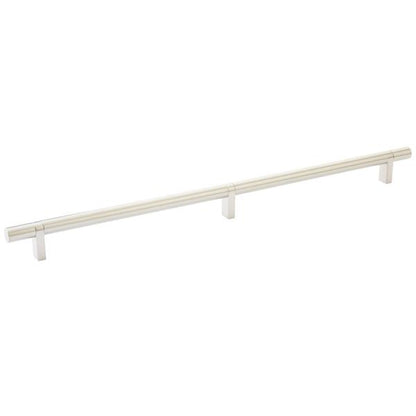 Emtek - Select Bar Cabinet Pull 16 Inch C-C, Rectangular Bar Stem, Smooth Bar
