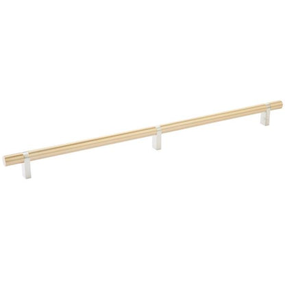 Emtek - Select Bar Cabinet Pull 16 Inch C-C, Rectangular Bar Stem, Smooth Bar