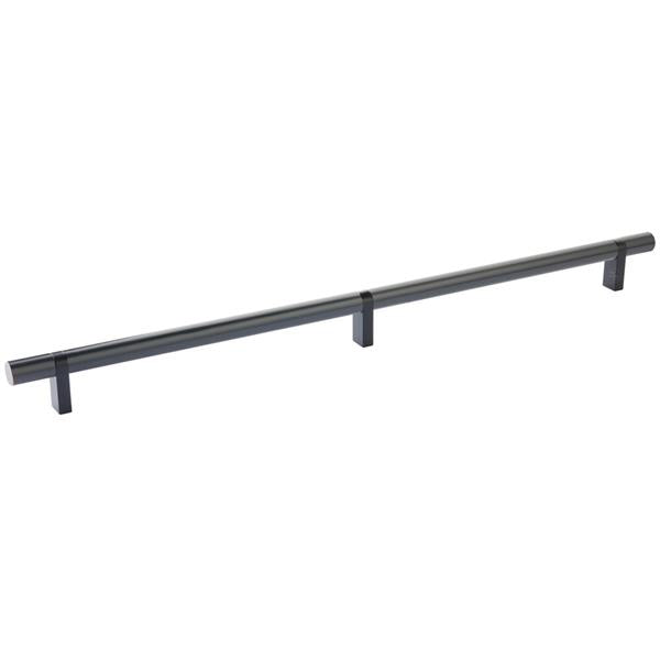 Emtek - Select Bar Cabinet Pull 16 Inch C-C, Rectangular Bar Stem, Smooth Bar