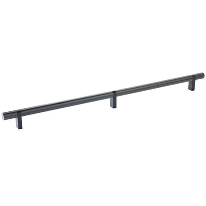 Emtek - Select Bar Cabinet Pull 16 Inch C-C, Rectangular Bar Stem, Smooth Bar