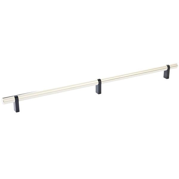 Emtek - Select Bar Cabinet Pull 16 Inch C-C, Rectangular Bar Stem, Smooth Bar