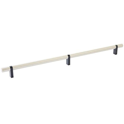Emtek - Select Bar Cabinet Pull 16 Inch C-C, Rectangular Bar Stem, Smooth Bar