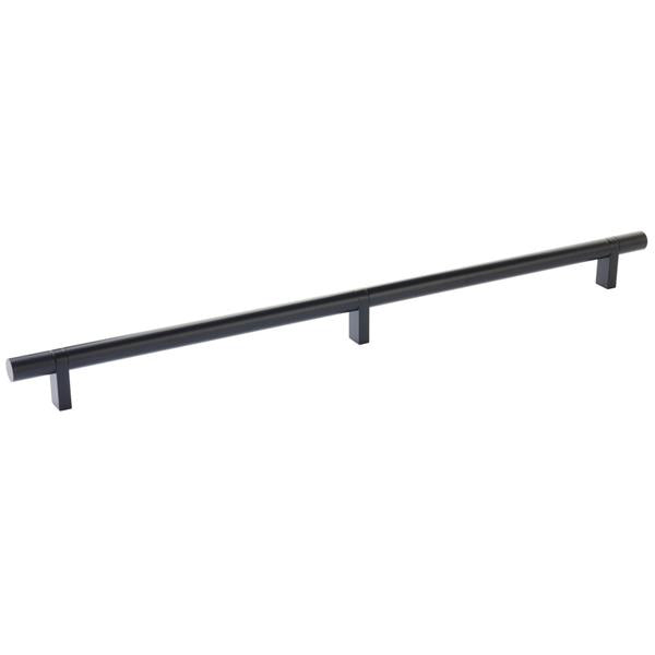Emtek - Select Bar Cabinet Pull 16 Inch C-C, Rectangular Bar Stem, Smooth Bar