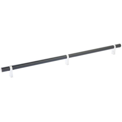 Emtek - Select Bar Cabinet Pull 16 Inch C-C, Rectangular Bar Stem, Smooth Bar