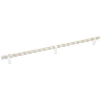 Emtek - Select Bar Cabinet Pull 16 Inch C-C, Rectangular Bar Stem, Smooth Bar