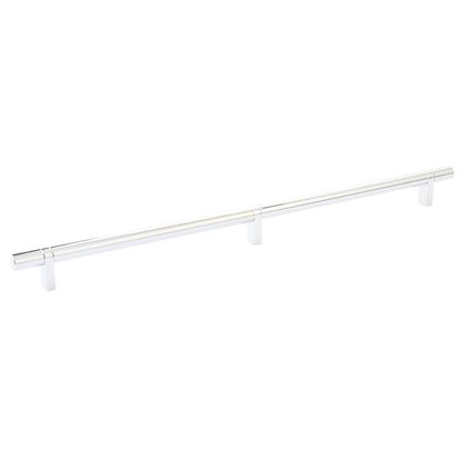 Emtek - Select Bar Cabinet Pull 16 Inch C-C, Rectangular Bar Stem, Smooth Bar