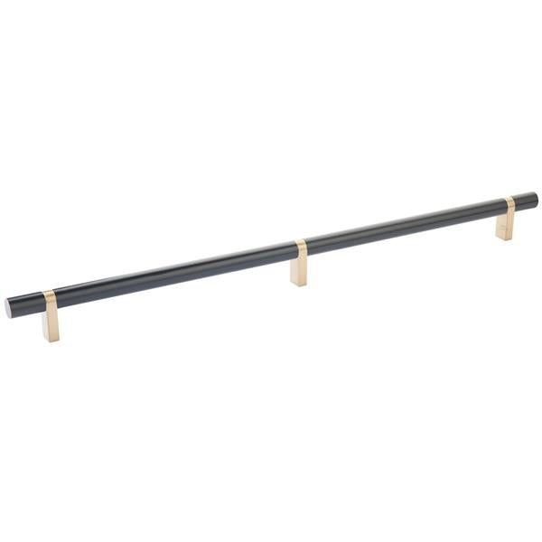 Emtek - Select Bar Cabinet Pull 16 Inch C-C, Rectangular Bar Stem, Smooth Bar