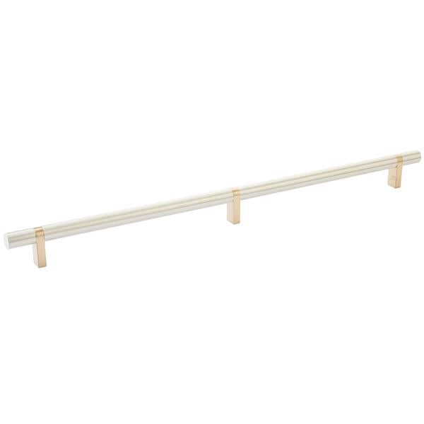 Emtek - Select Bar Cabinet Pull 16 Inch C-C, Rectangular Bar Stem, Smooth Bar