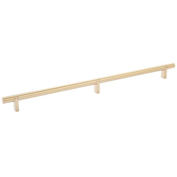 Emtek - Select Bar Cabinet Pull 16 Inch C-C, Rectangular Bar Stem, Smooth Bar