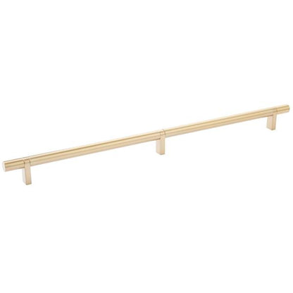Emtek - Select Bar Cabinet Pull 16 Inch C-C, Rectangular Bar Stem, Smooth Bar