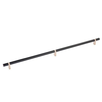 Emtek - Select Bar Cabinet Pull 20 Inch C-C, Rectangular Bar Stem, Smooth Bar