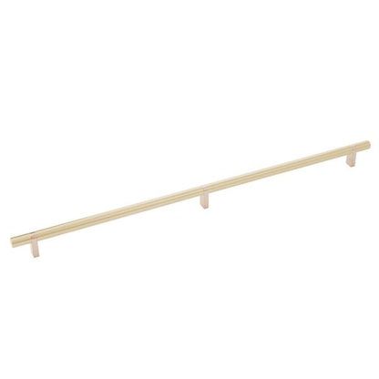 Emtek - Select Bar Cabinet Pull 20 Inch C-C, Rectangular Bar Stem, Smooth Bar