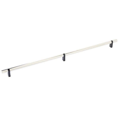 Emtek - Select Bar Cabinet Pull 20 Inch C-C, Rectangular Bar Stem, Smooth Bar