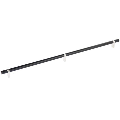 Emtek - Select Bar Cabinet Pull 20 Inch C-C, Rectangular Bar Stem, Smooth Bar
