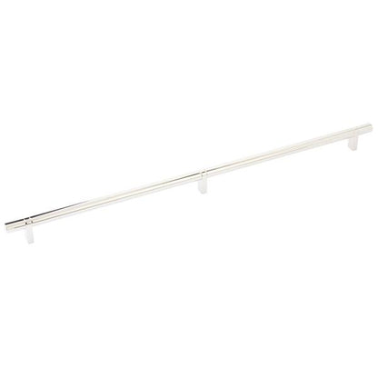 Emtek - Select Bar Cabinet Pull 20 Inch C-C, Rectangular Bar Stem, Smooth Bar