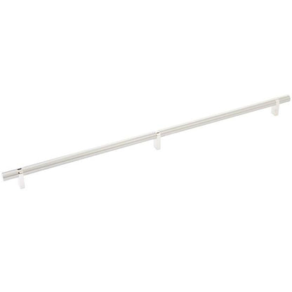 Emtek - Select Bar Cabinet Pull 20 Inch C-C, Rectangular Bar Stem, Smooth Bar