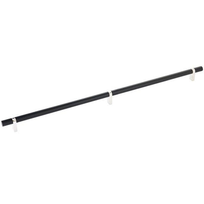 Emtek - Select Bar Cabinet Pull 20 Inch C-C, Rectangular Bar Stem, Smooth Bar