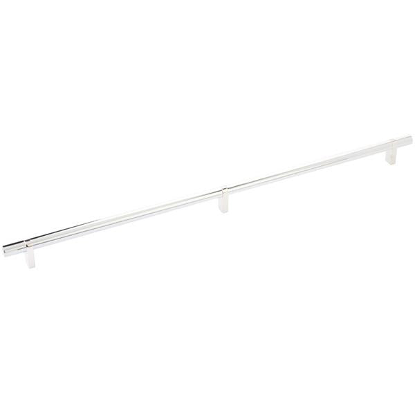 Emtek - Select Bar Cabinet Pull 20 Inch C-C, Rectangular Bar Stem, Smooth Bar