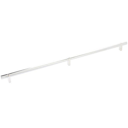 Emtek - Select Bar Cabinet Pull 20 Inch C-C, Rectangular Bar Stem, Smooth Bar