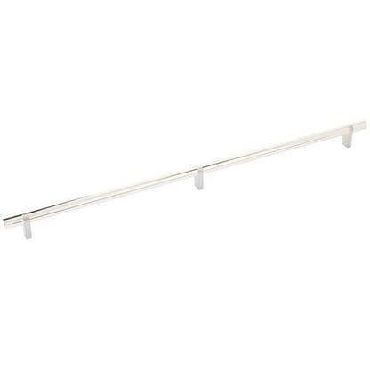 Emtek - Select Bar Cabinet Pull 20 Inch C-C, Rectangular Bar Stem, Smooth Bar
