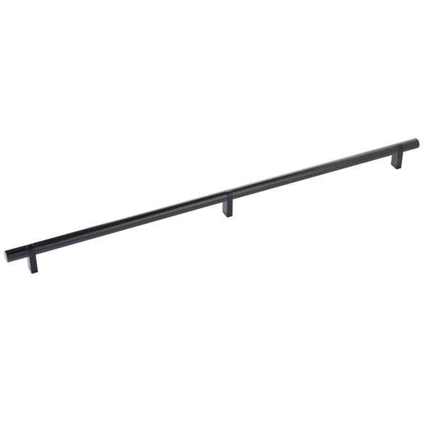 Emtek - Select Bar Cabinet Pull 20 Inch C-C, Rectangular Bar Stem, Smooth Bar