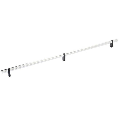 Emtek - Select Bar Cabinet Pull 20 Inch C-C, Rectangular Bar Stem, Smooth Bar