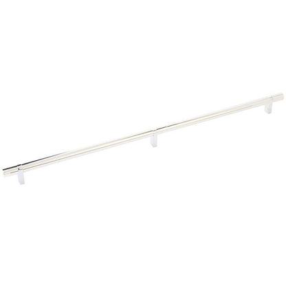 Emtek - Select Bar Cabinet Pull 20 Inch C-C, Rectangular Bar Stem, Smooth Bar