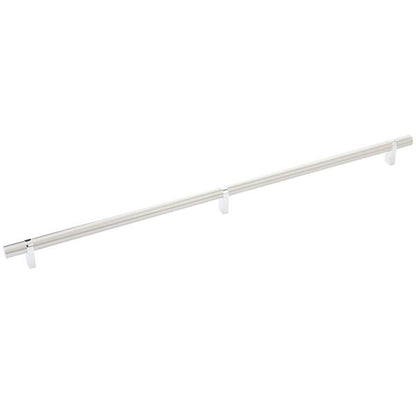 Emtek - Select Bar Cabinet Pull 20 Inch C-C, Rectangular Bar Stem, Smooth Bar